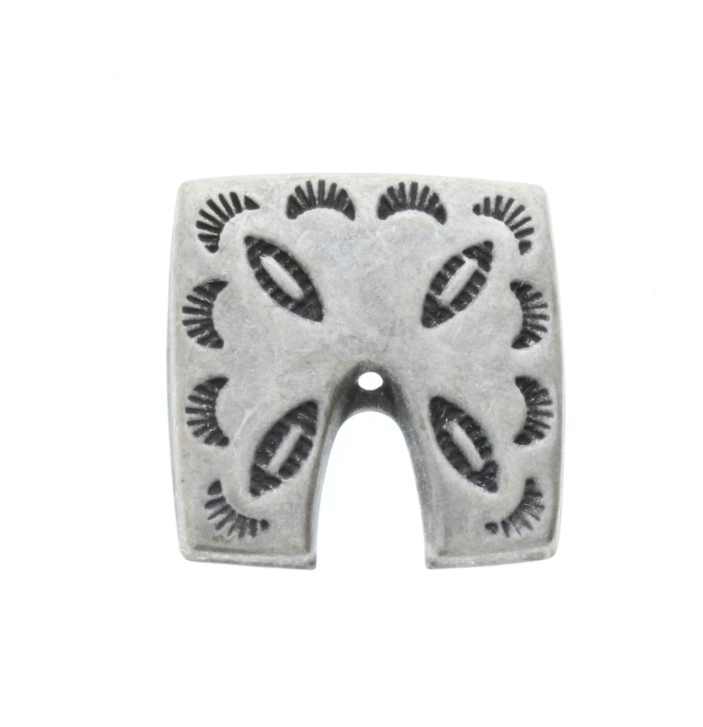 Antique Silver Square Concho Charm, Pk/6