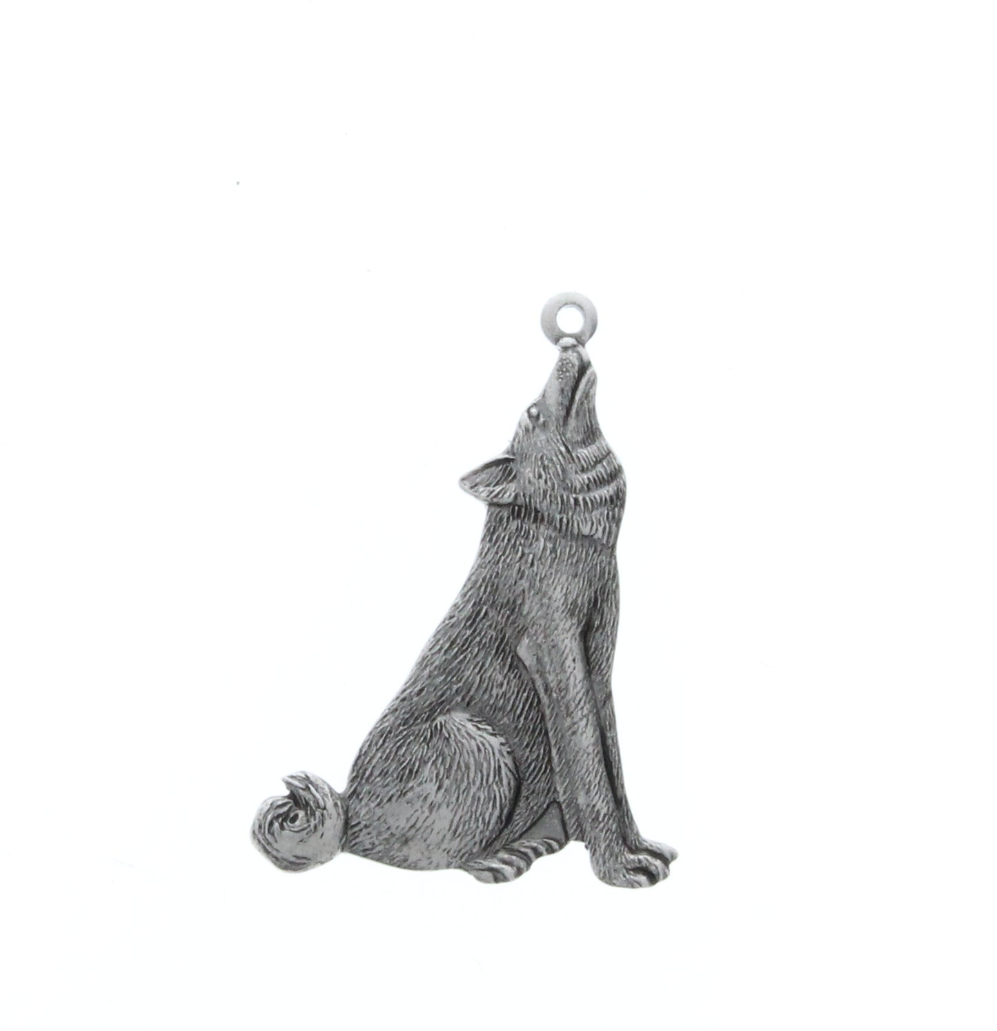 Classic Silver Coyote Charm, ea