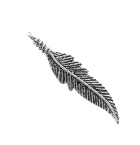 Classic Silver Feather Charms, Pk/6