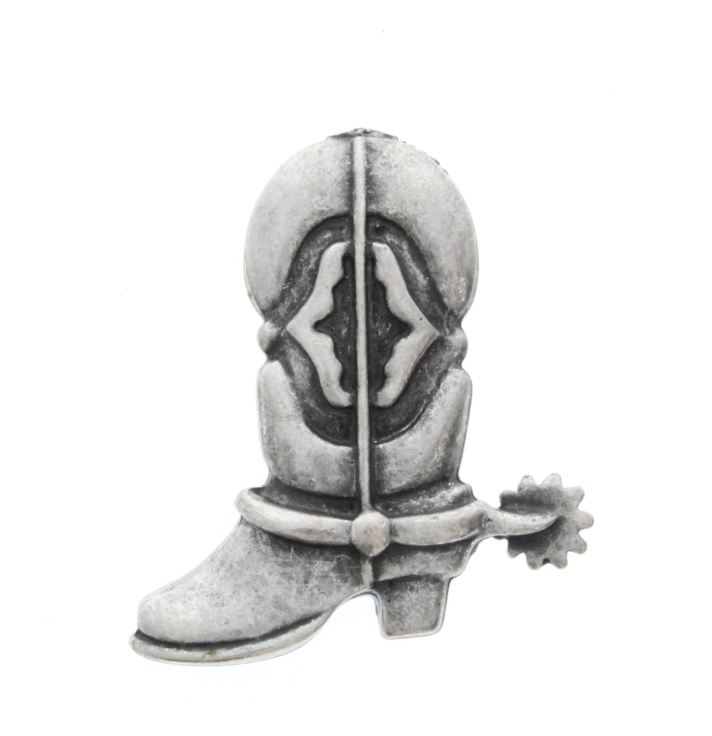 Antique Silver Cowboy Boot Charm, Pk/6
