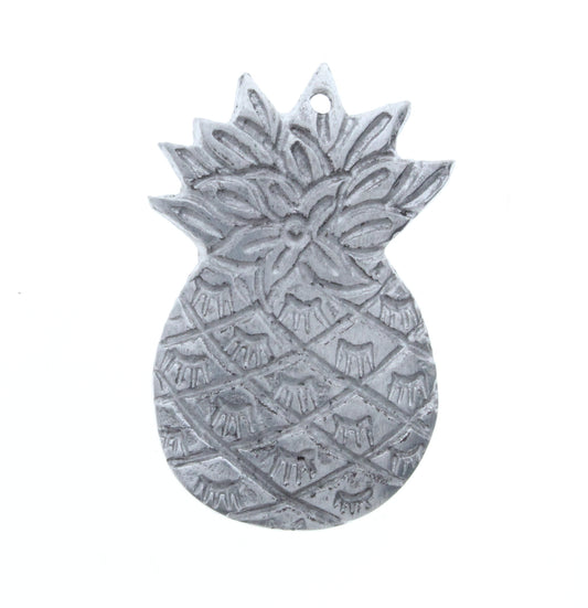 Antique Silver Hospitality Pineapple Charm, Pk/3