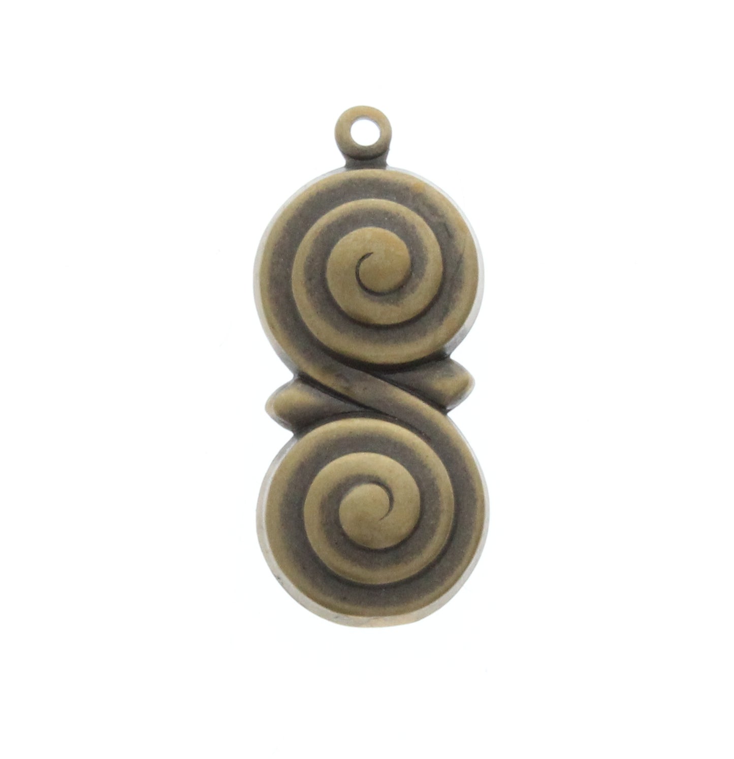 Swirl Drop Charm, Pk/6
