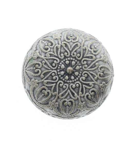Gothic Round Button Charm, Pk/6