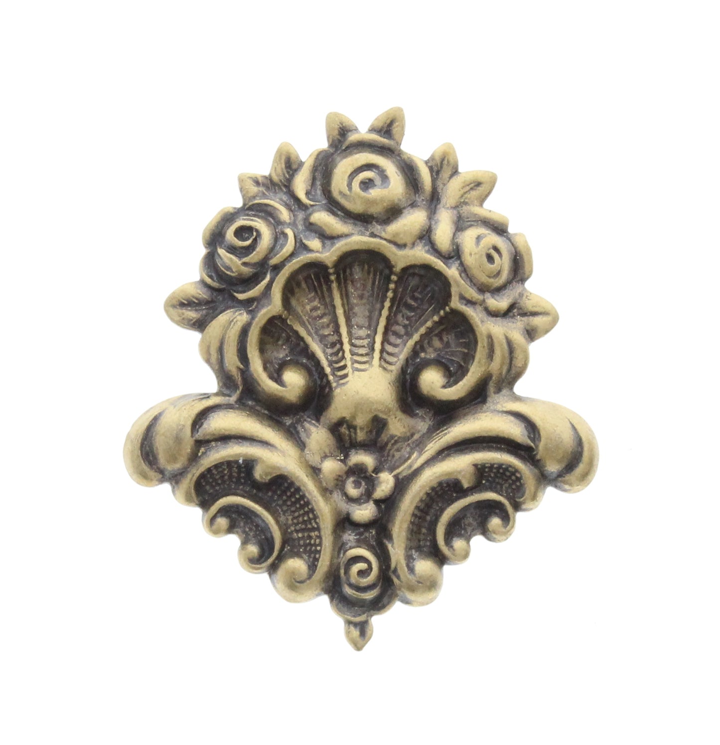 Rose Bouquet Plate Charm, Pk/6
