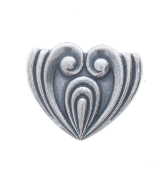 Classic Silver Ornate Sconce Charm, Pk/6