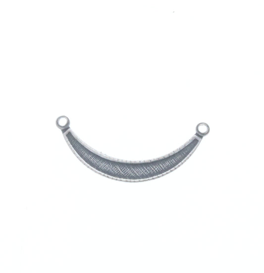 Smile Connector Charm w/2 rings, Pk/6