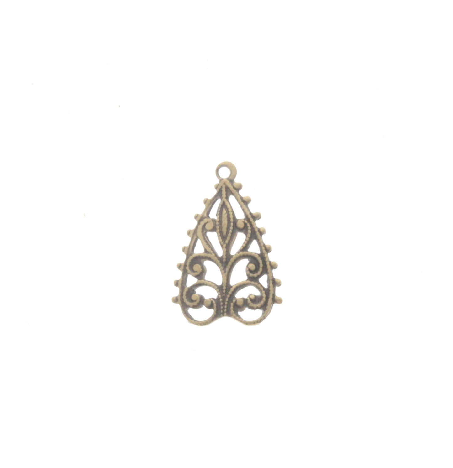 Filigree Drop Arrowhead Charm, Pk/6