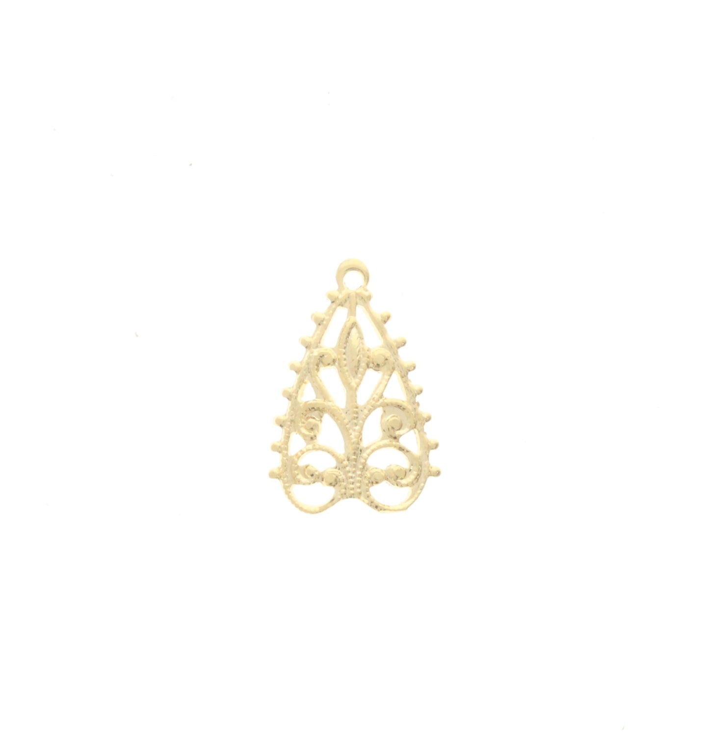 Filigree Drop Arrowhead Charm, Pk/6