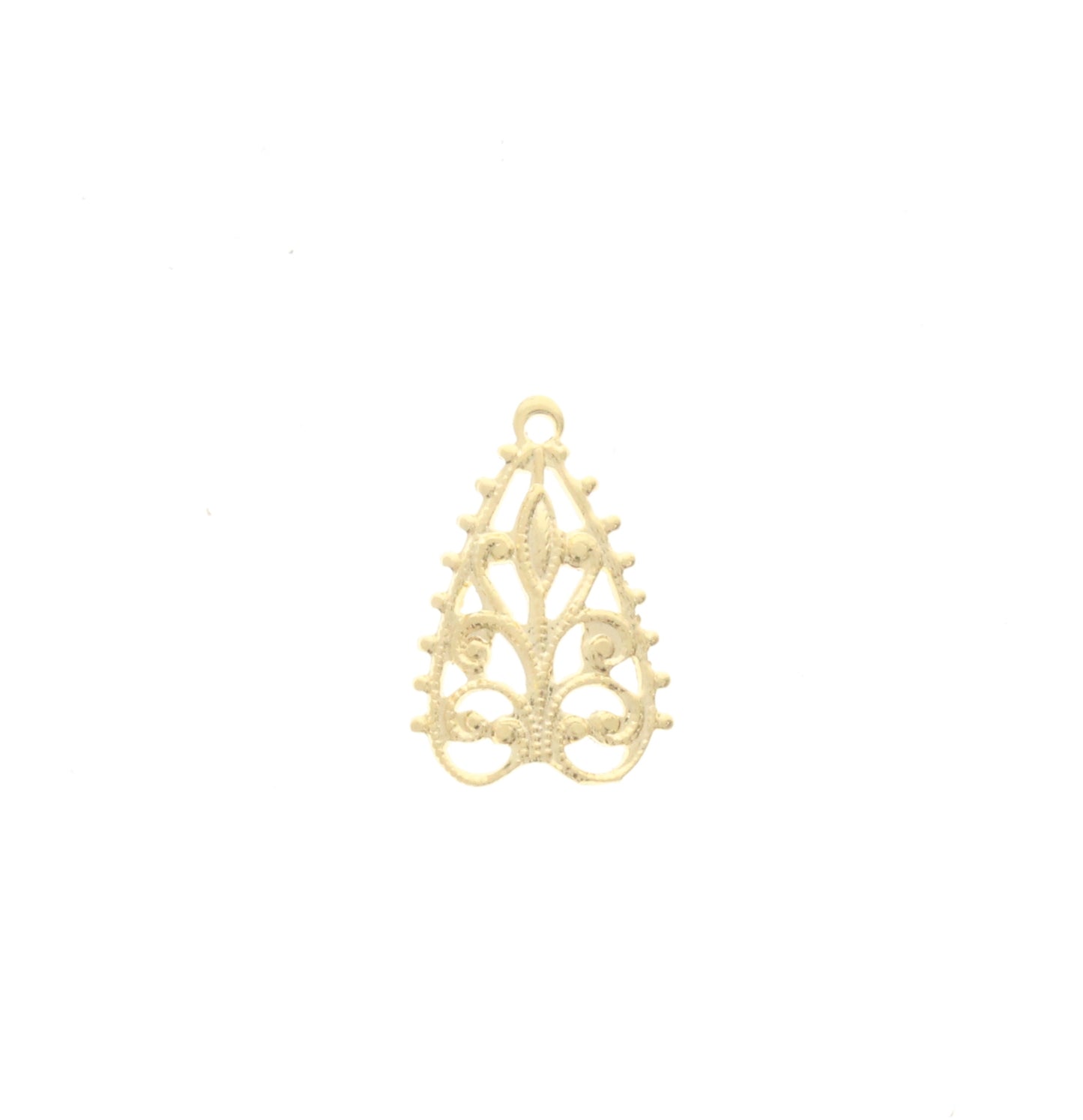 Filigree Drop Arrowhead Charm, Pk/6