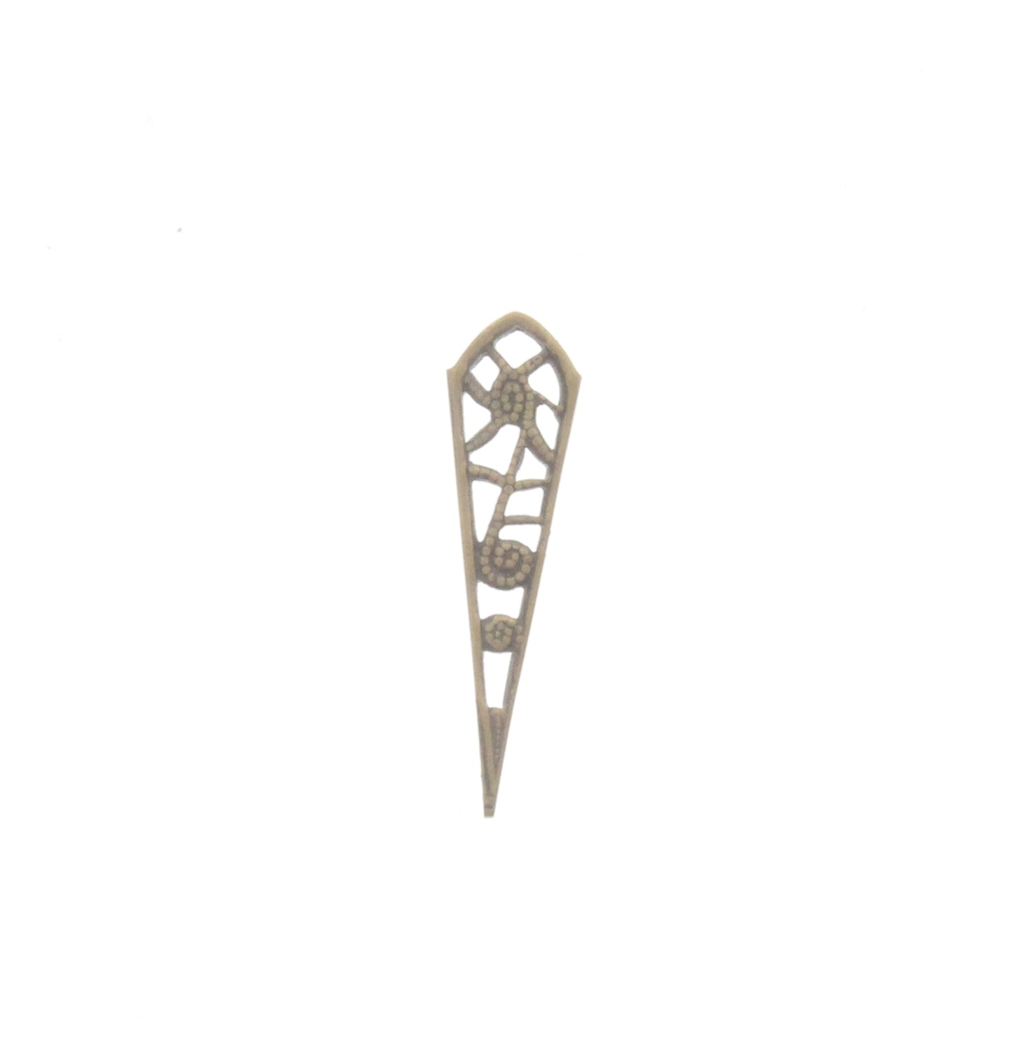 Small Filagree Triangle Charm, Pk/3