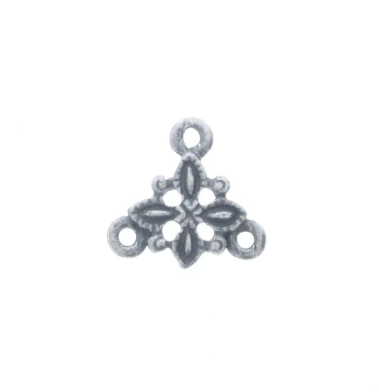 Star Connector Charm w/3 Rings, Pk/6