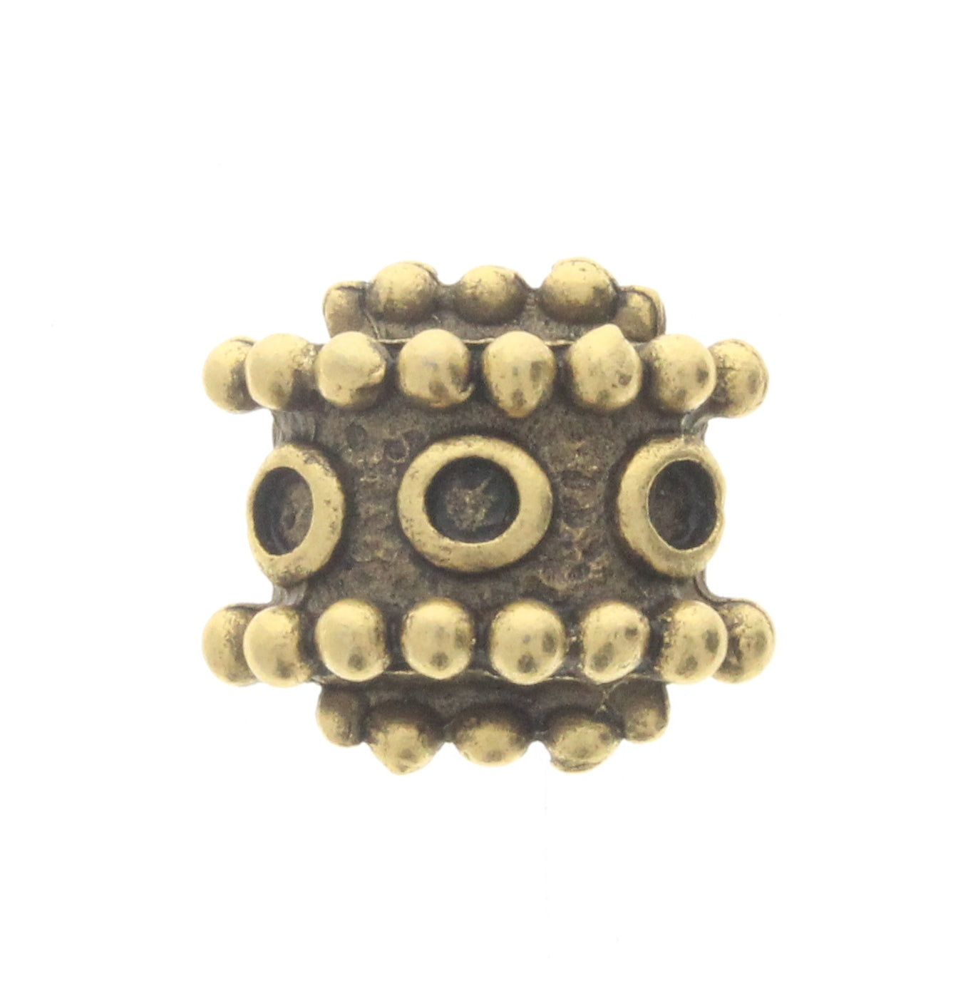 Beaded Ornament Charm w/3mm Setting, PK/6