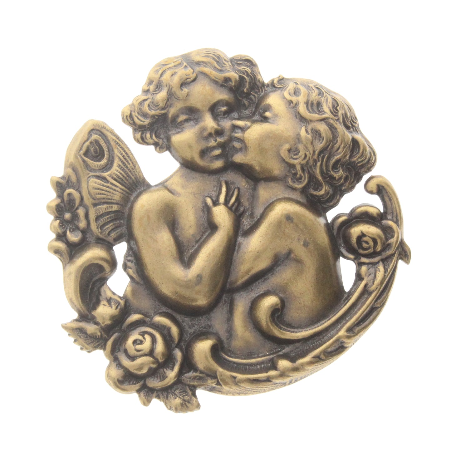 Kissing Cherubs Charm, Pk/2