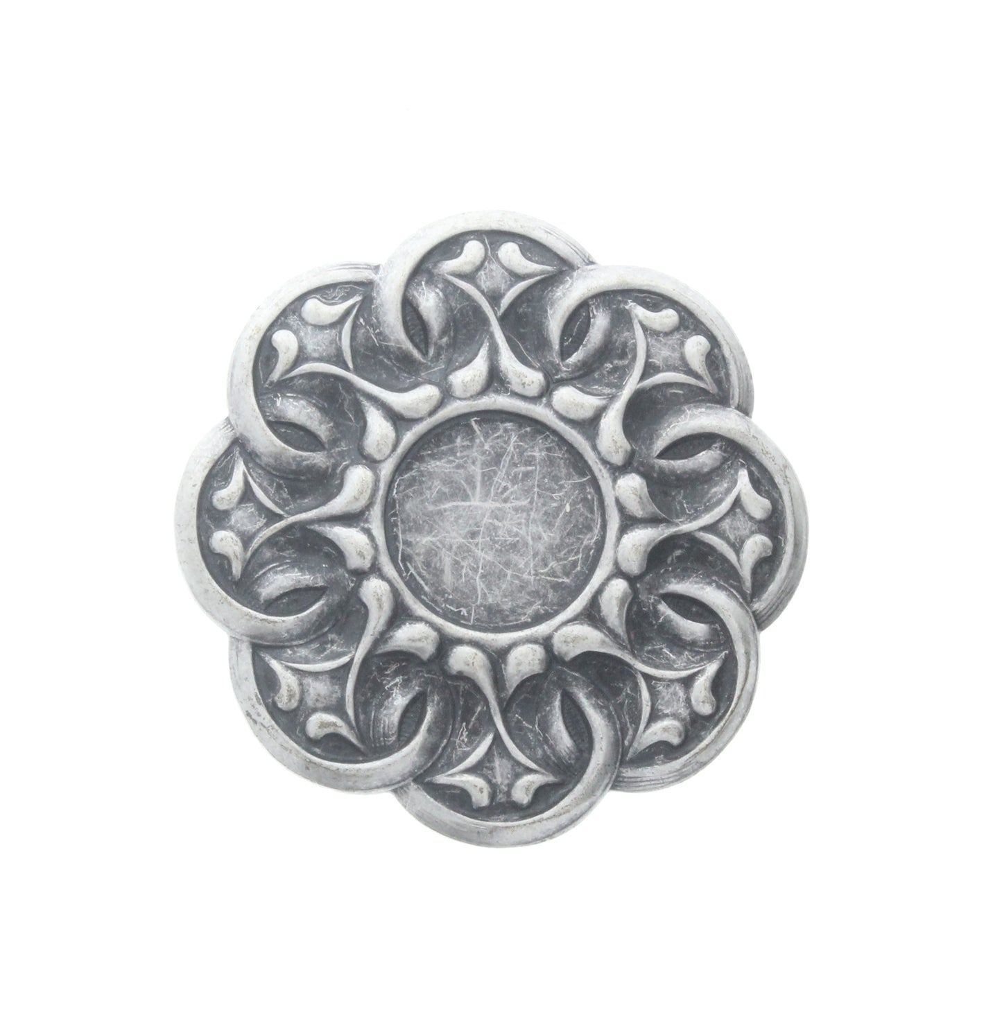 Flower Charm w/Bezel, Pk/3