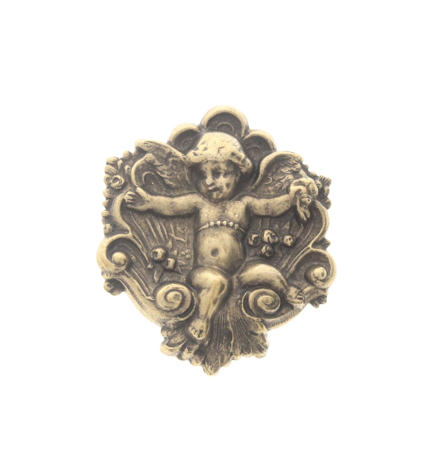 Throned Cherub Charm, Pk/6