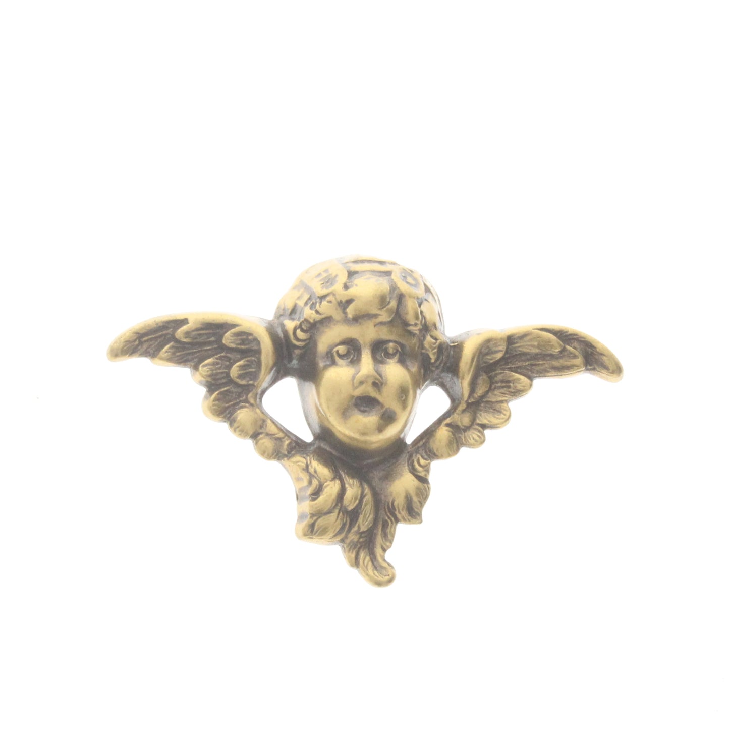 Cherub Head Charm w/Wings, Pk/6