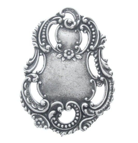 Victorian Crest Charm, ea