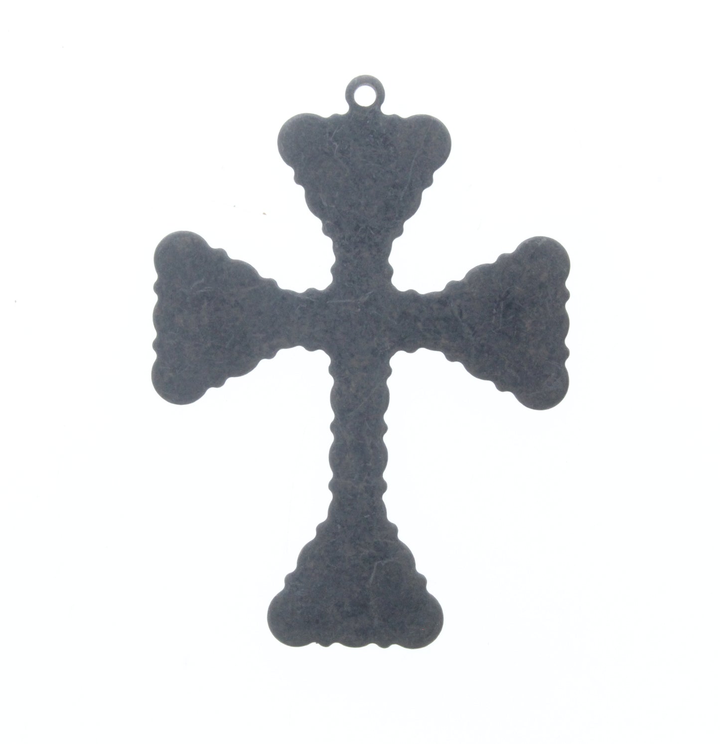 Textured Silhouette Cross Charm, Pk/2