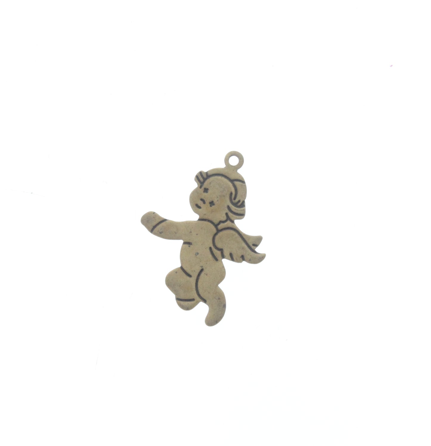 Small Left-Facing Cherub Drop Charm, Pk/6