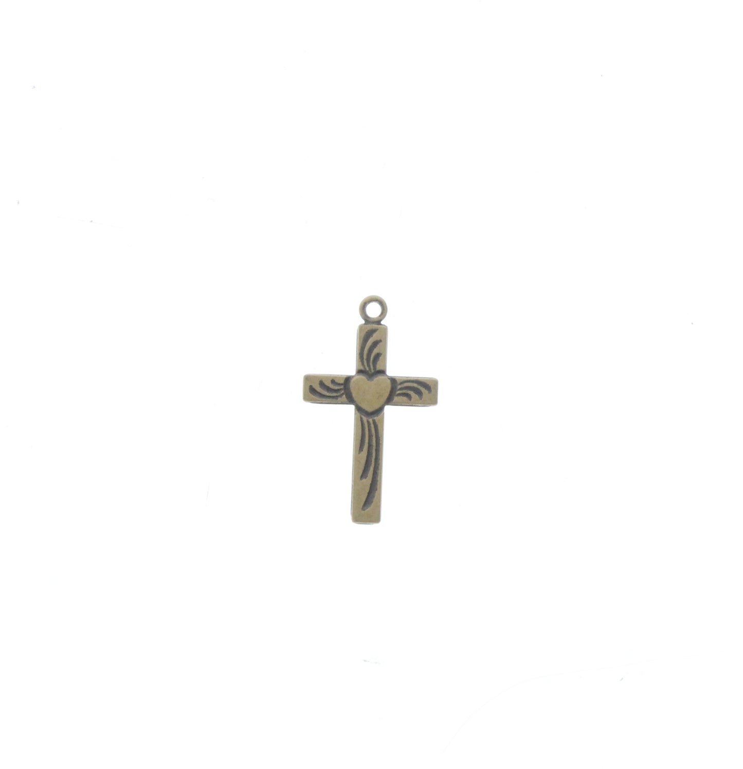 Small Cross Drop Charm, pk/6