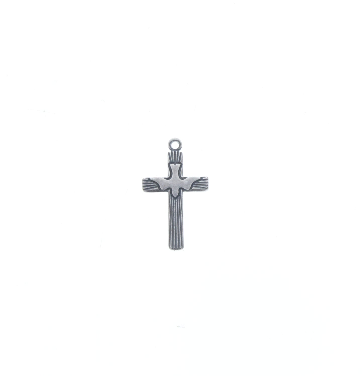 Small Cross-Dove Drop Charm, Pk/6