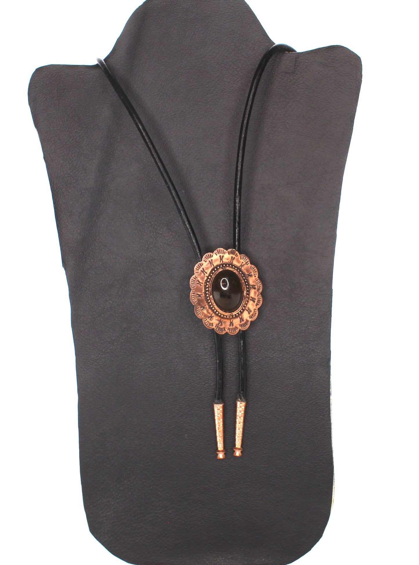 50mm x 41mm Southwestern Copper Concho Bolo Tie, made in USA, each