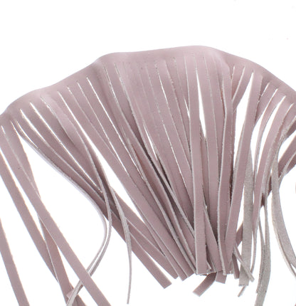 Dusty-Pink Leather Fringe, Made in the USA, sold by ft.