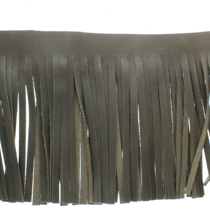 Forest-Green Leather Fringe, Made in the USA, sold by ft.