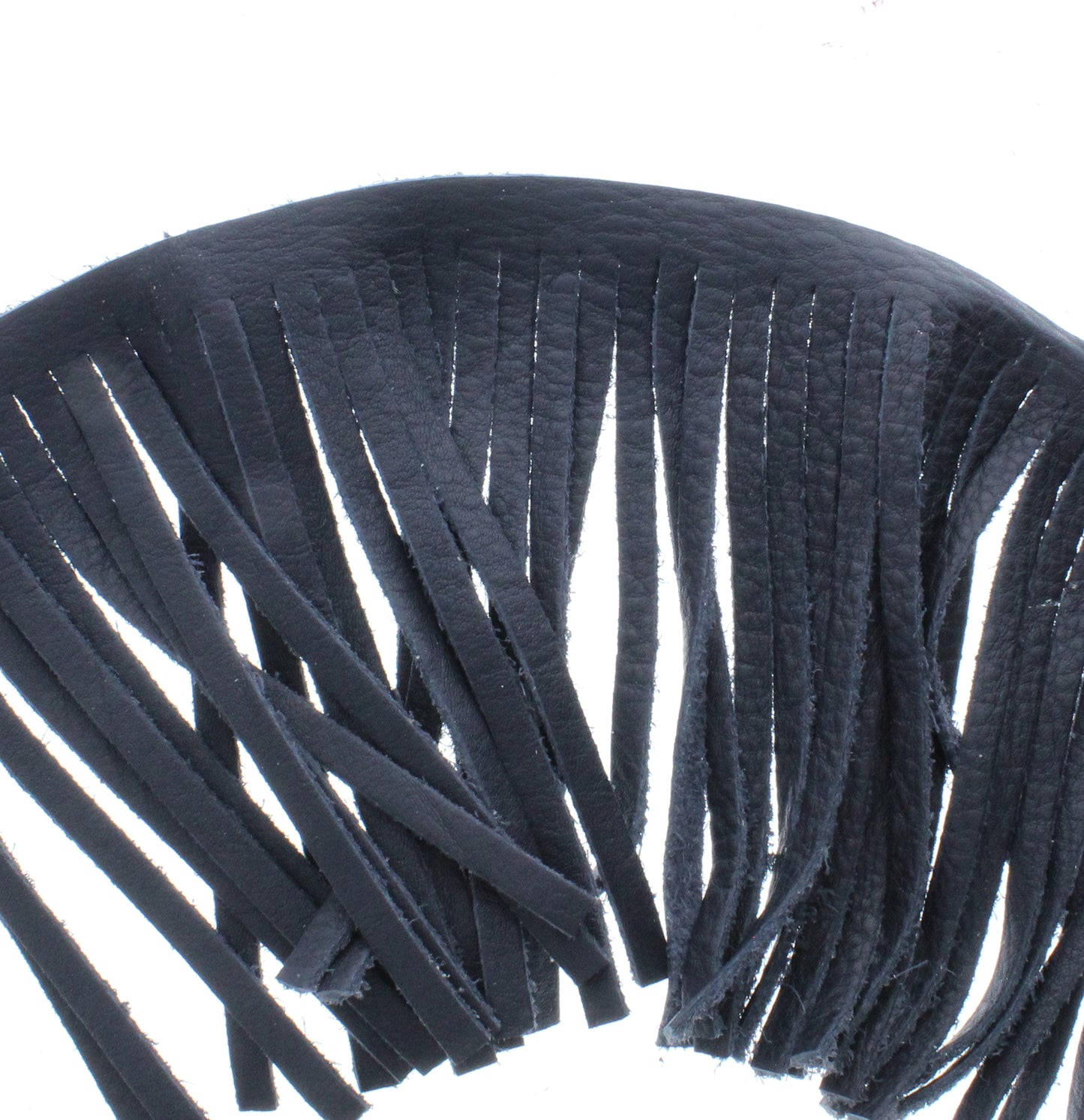 Dark Leather Fringe, Made in the USA, sold by ft.