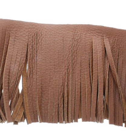 Brown Leather Fringe, Made in the USA, sold by ft.