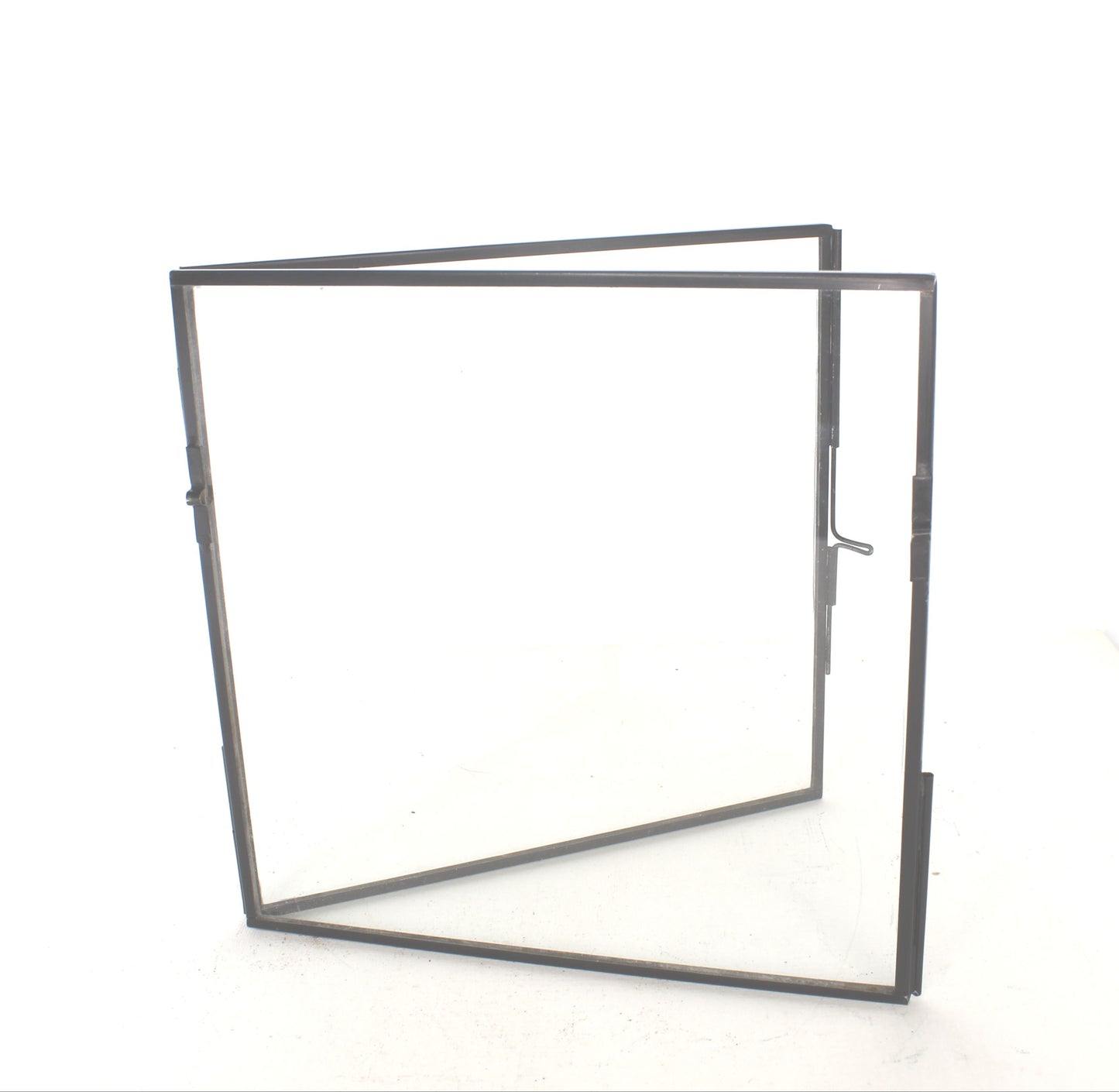 6.5 x 6.5 Black Zinc Picture Frame with Stand, each