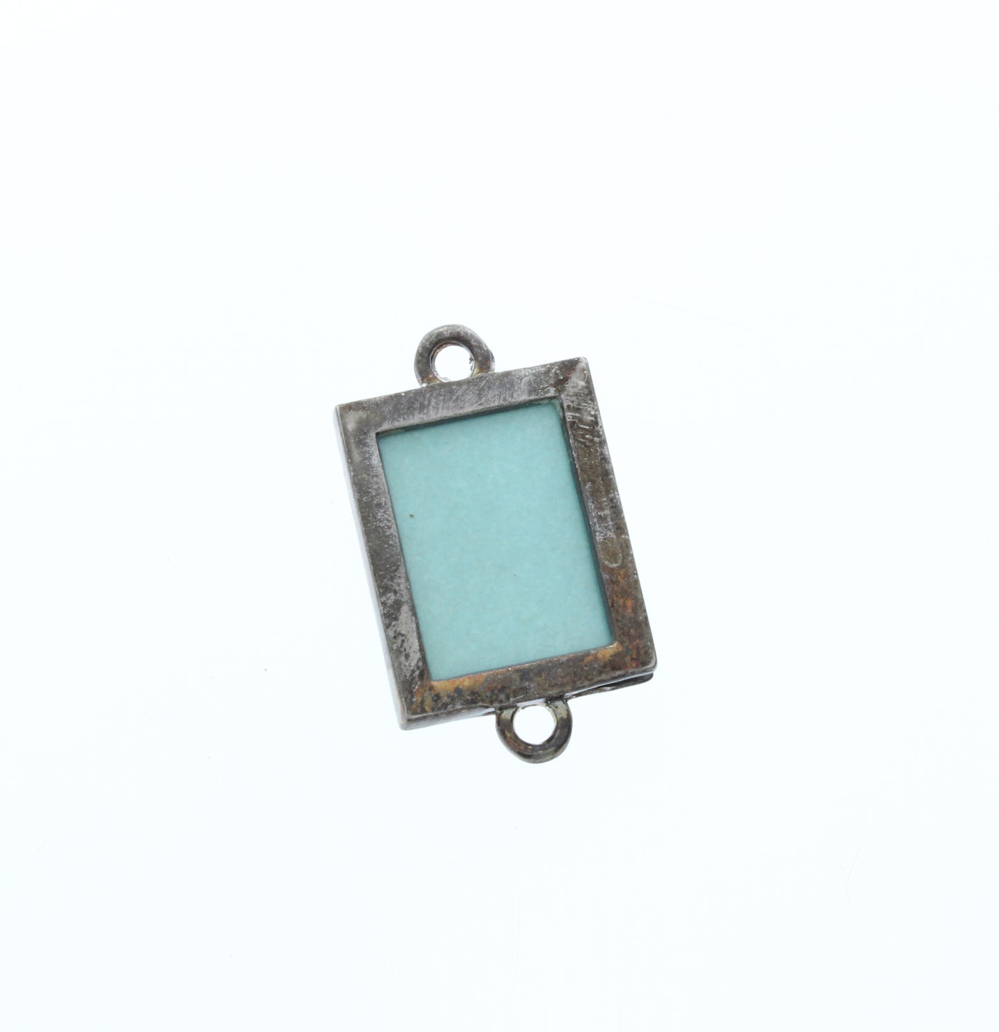 Frame Photo Pendant Charm, Silver Finish, each