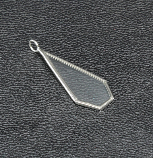 Teardrop Glass Frame Pendant, pkg 6
