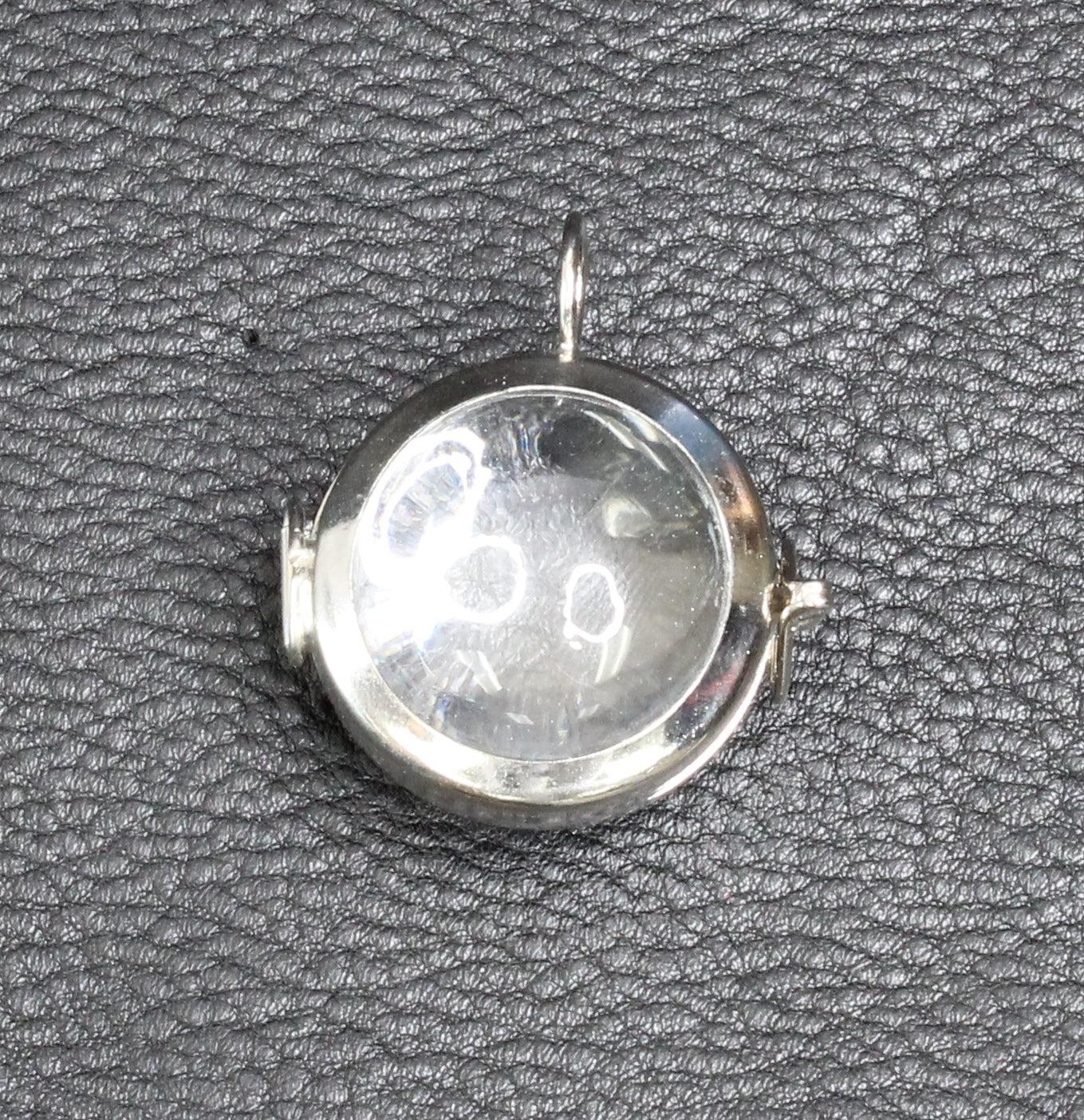 Glass Magnifying Shadow Box Pendant Locket, 2 ea