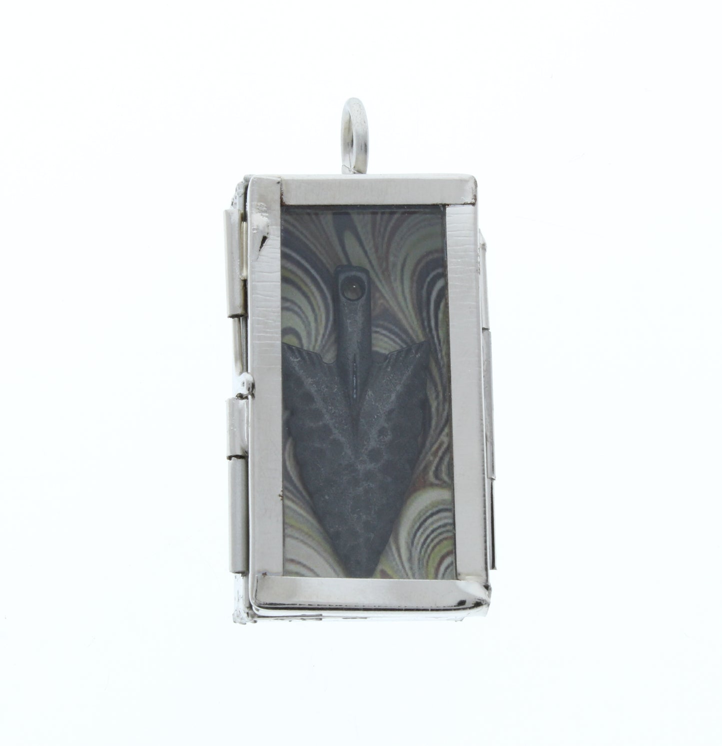 Rectangle Shadow Box Pendant-Locket, 2 ea