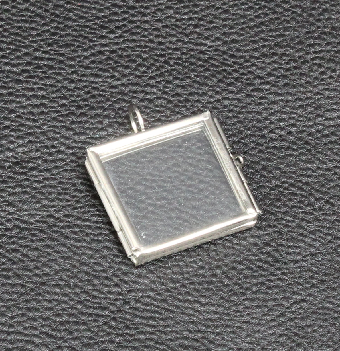 Square Glass Frame Locket, 6 ea