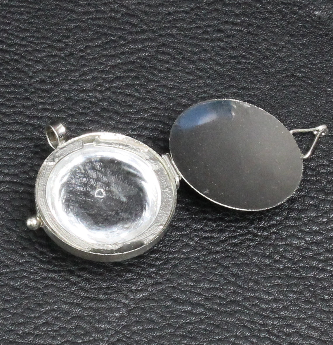 Round Domed Bubble Glass Locket Pendant, 1 ea