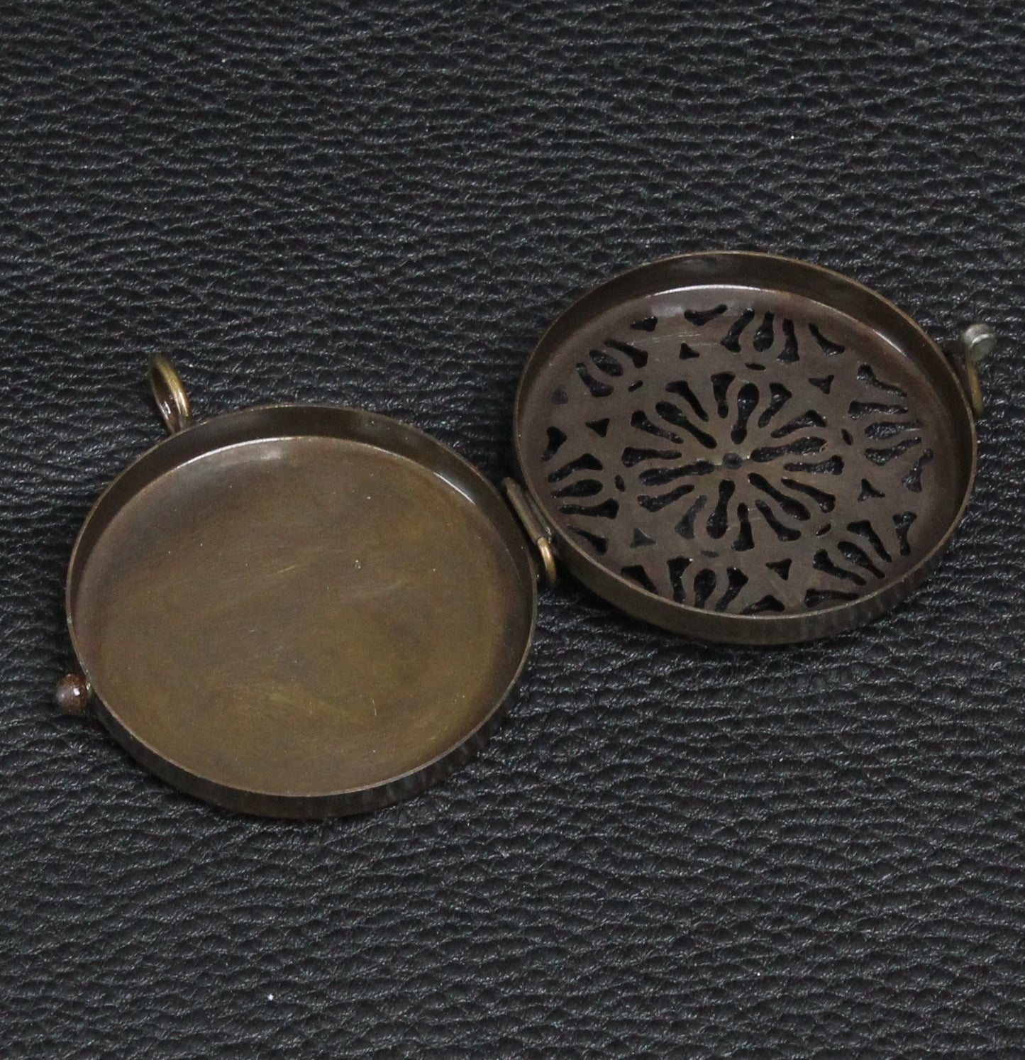 Filigree Locket Pendants, 2 ea