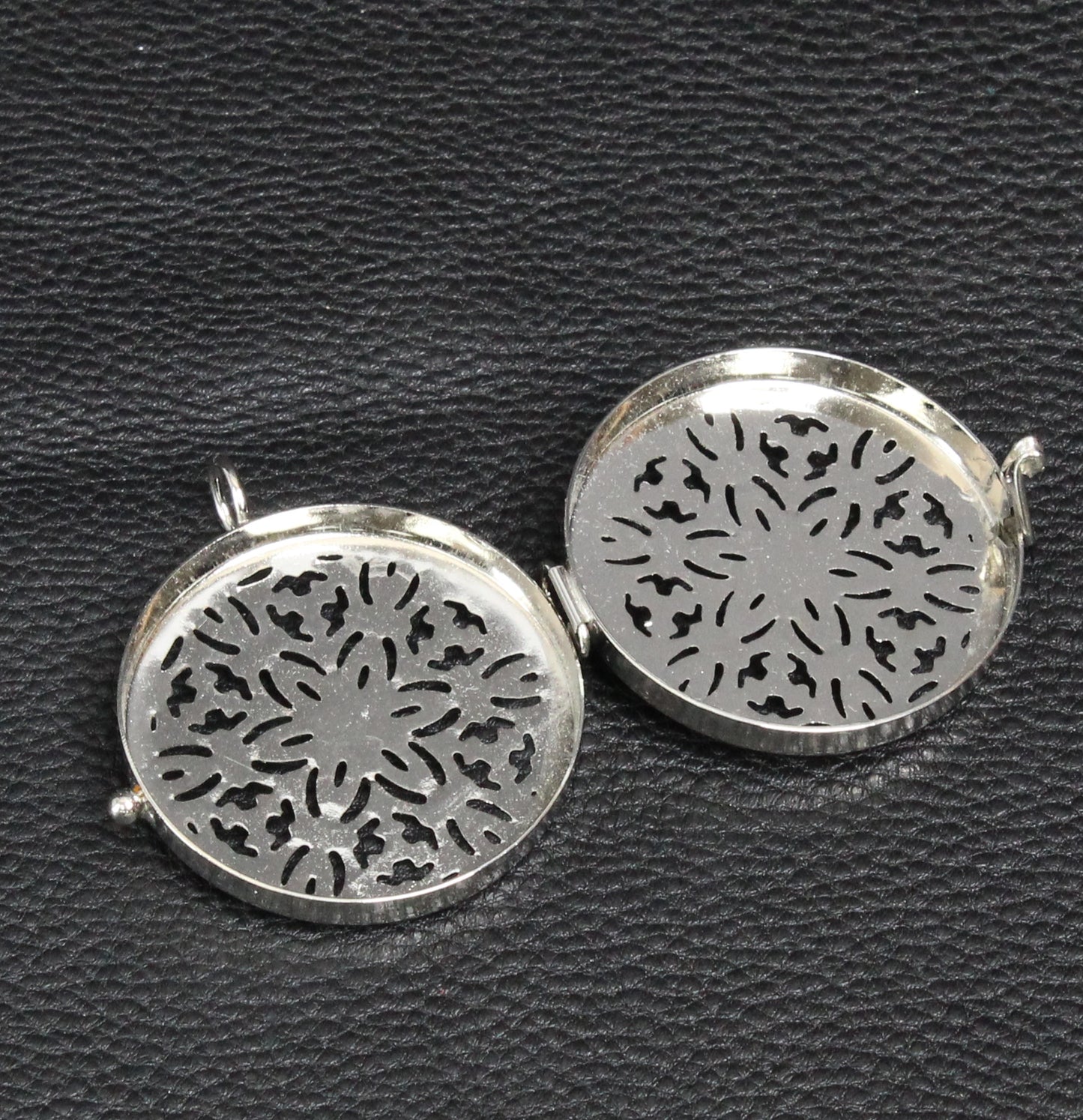 Filigree Pill Box Shadowbox Pendants, 2ea