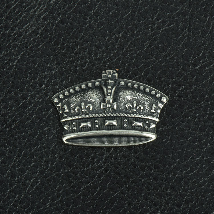 Crown Charm 30x22mm(1.19x.85in) Royal Crown, Classic Silver, pk/3