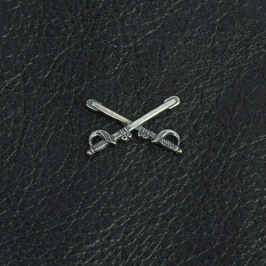 Charm Swords 20mm Crossed Sword Charm, Classic Silver, pack of 6