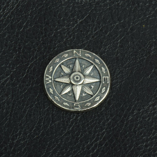 Vintage Mariner's Compass Charm/Pendant, Classic Silver, pk/6