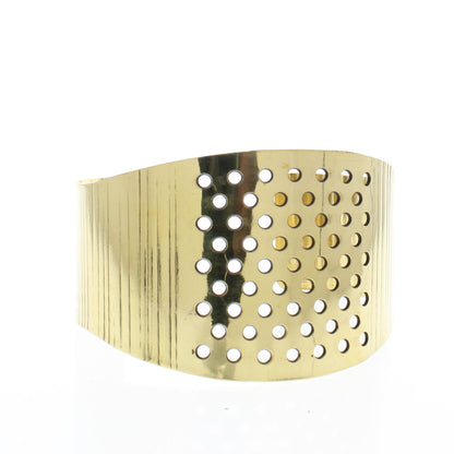 Brass Polish Cuff with pin holes, each