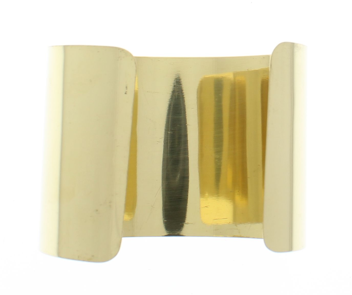 2" Wide Brass Polish Sheet Cuff, each