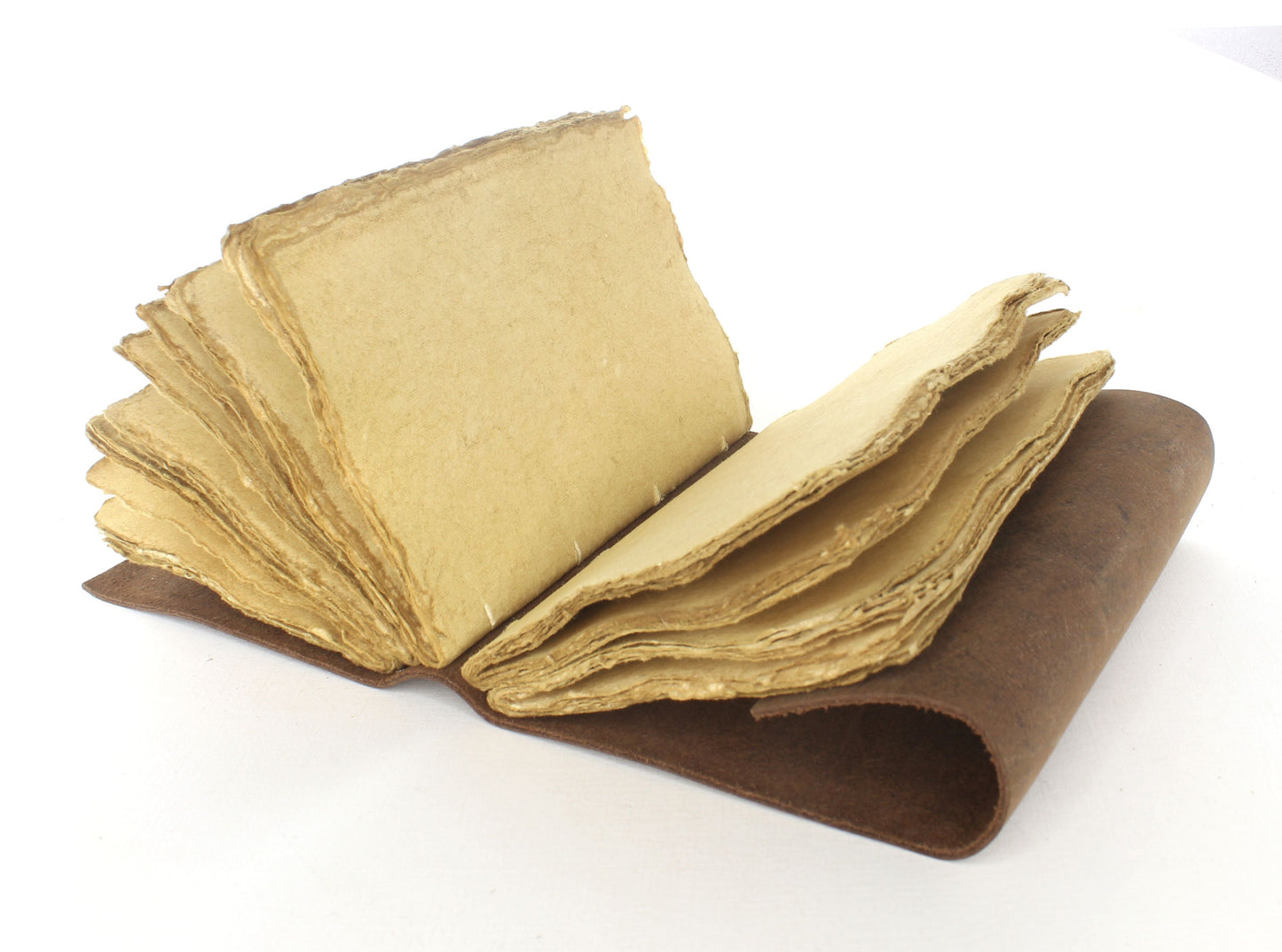 Distressed Leather Bound Journal with Lock and Loop, each