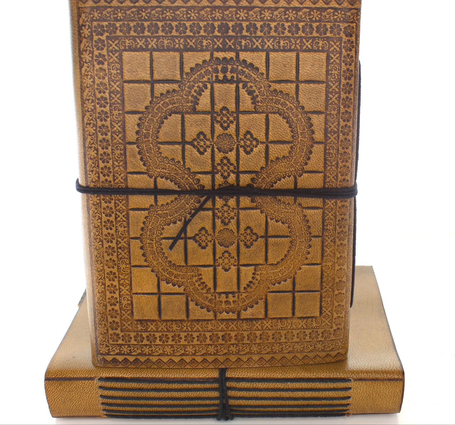 5"x7" Proton Embossed Leather Journal with Strap, each