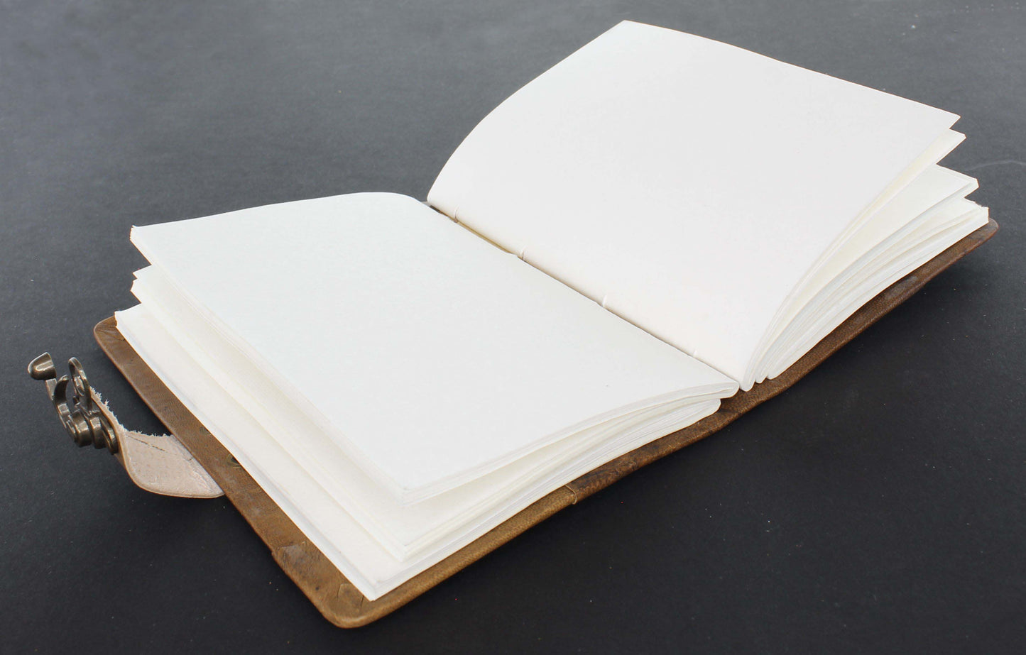 Antique Leather Journal with Lock Closure, each