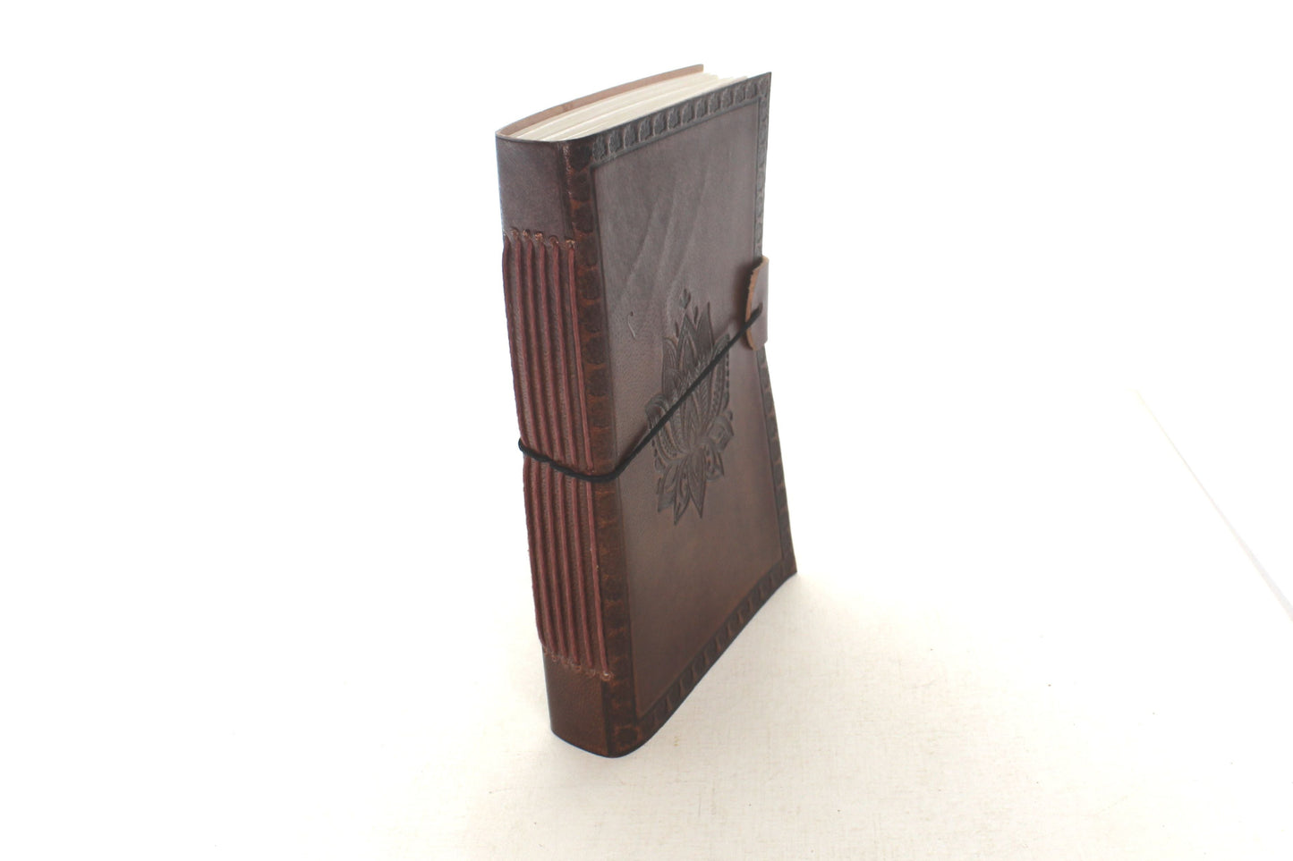 Lotus Embossed Leather Journal, each