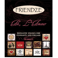 H3 Art Papers, 3x4in sheets, Love French Amour, 24 sheets