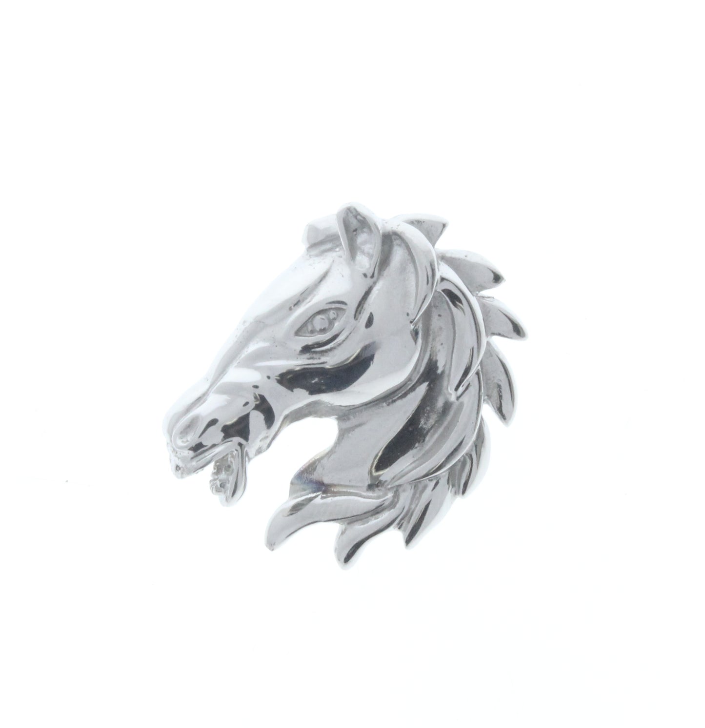 Classic Silver Stallion Pendant w/bail, ea